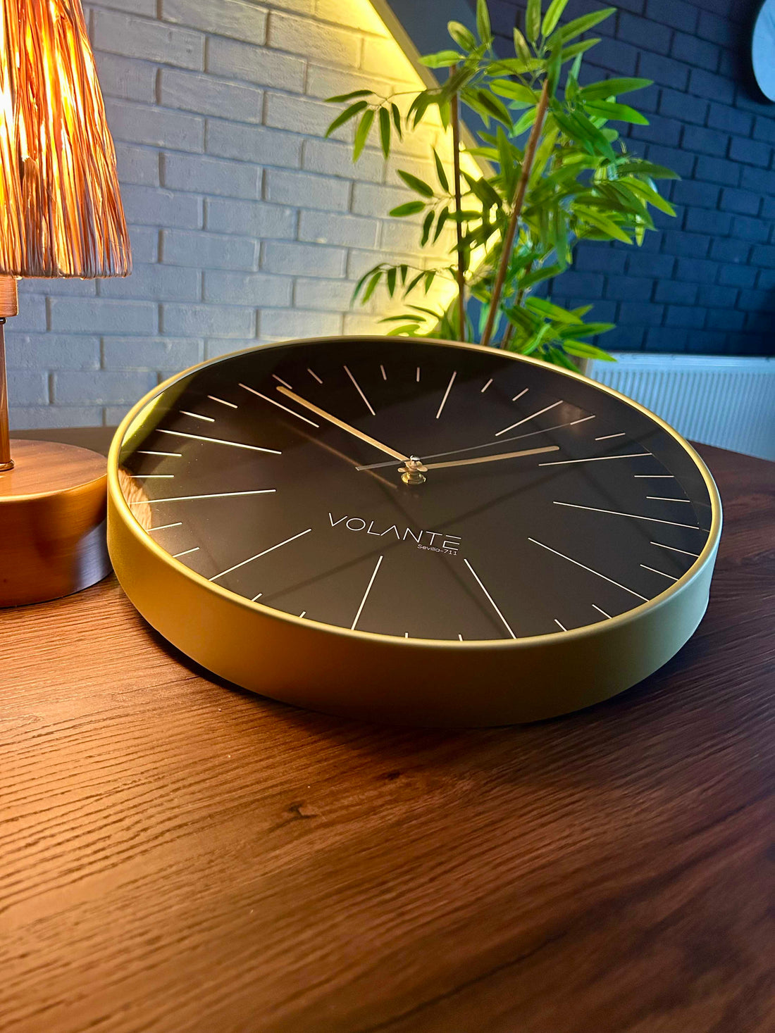 VOLANTE SALVIA Series Modern Wall Clocks 30 cm Ø Real Glass 