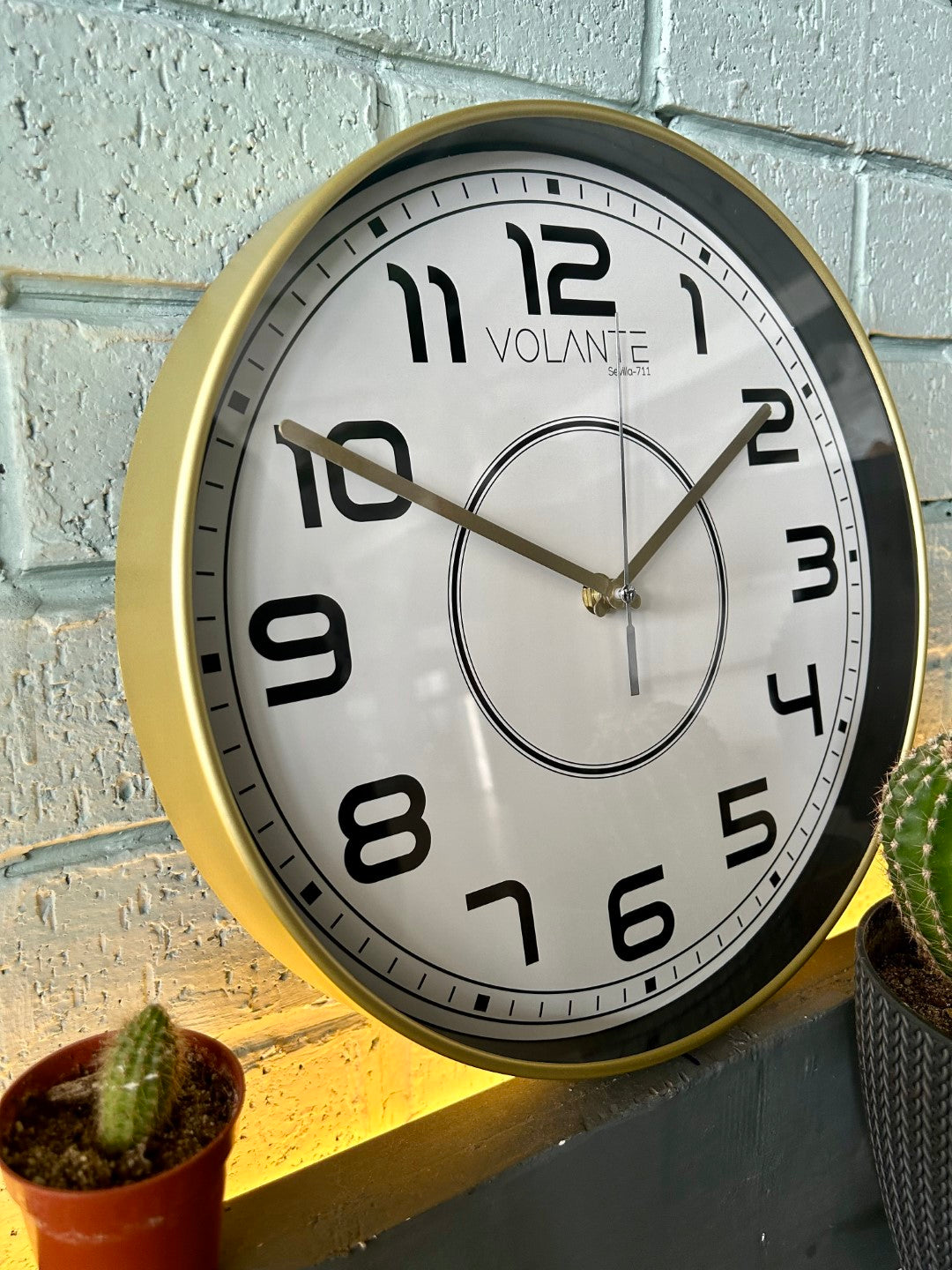 VOLANTE ATTRACTIVE Series Modern Wall Clocks 30 cm Ø Real Glass 