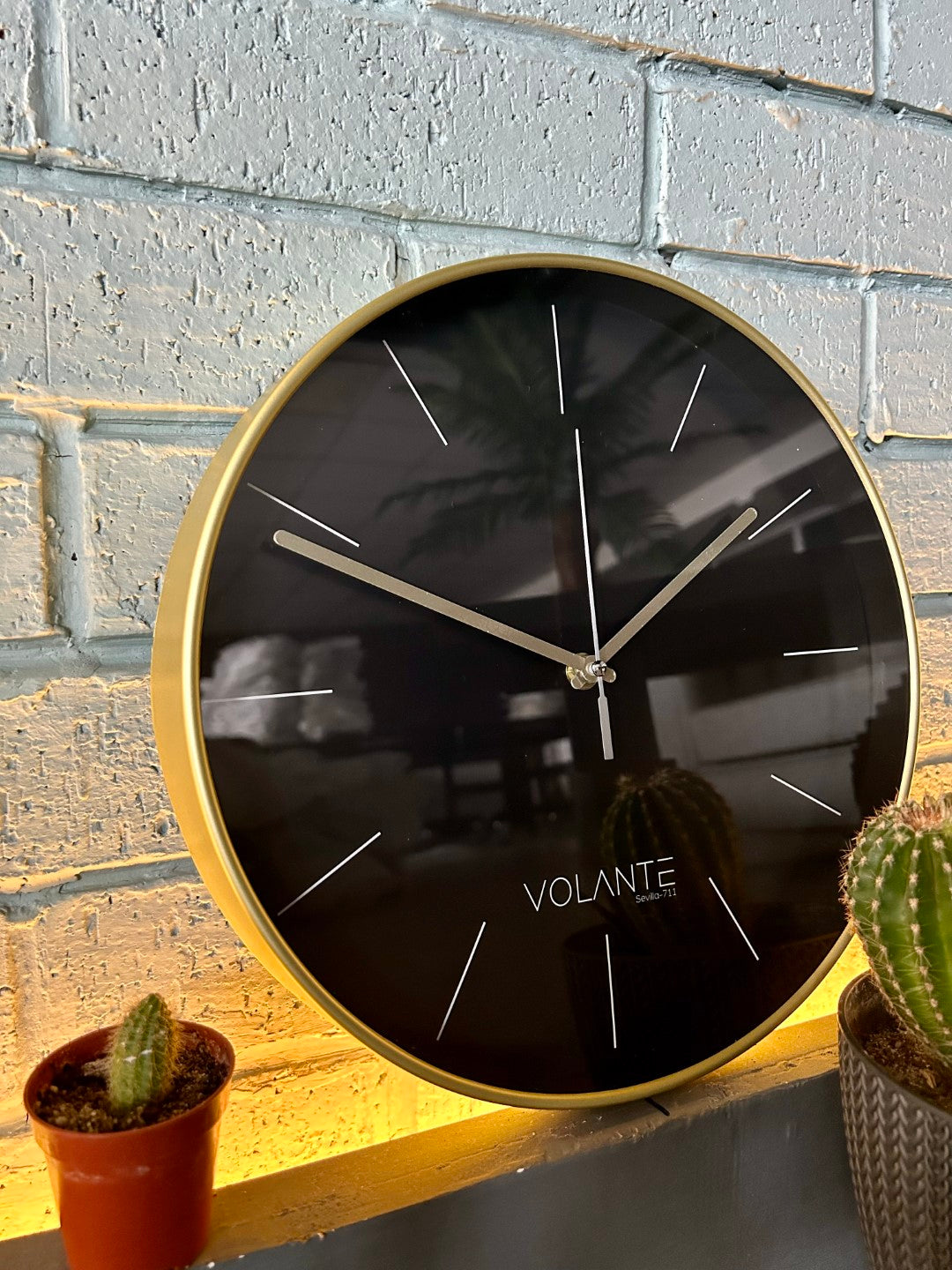 VOLANTE MIRACLE Series Modern Wall Clocks 30 cm Ø Real Glass 