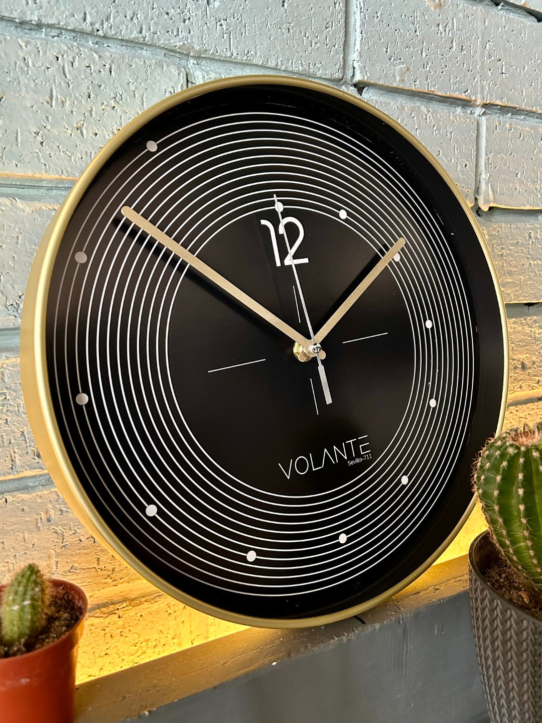VOLANTE HEAVEN Series Modern Wall Clocks 30 cm Ø Real Glass
