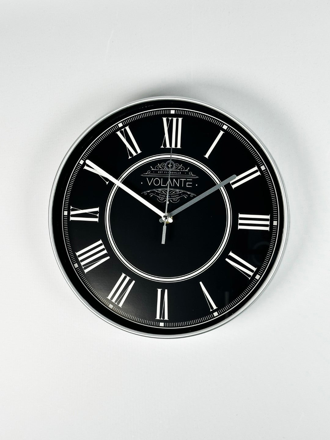 VOLANTE FLAWLESS Series Modern Wall Clocks 30 cm Ø Real Glass 