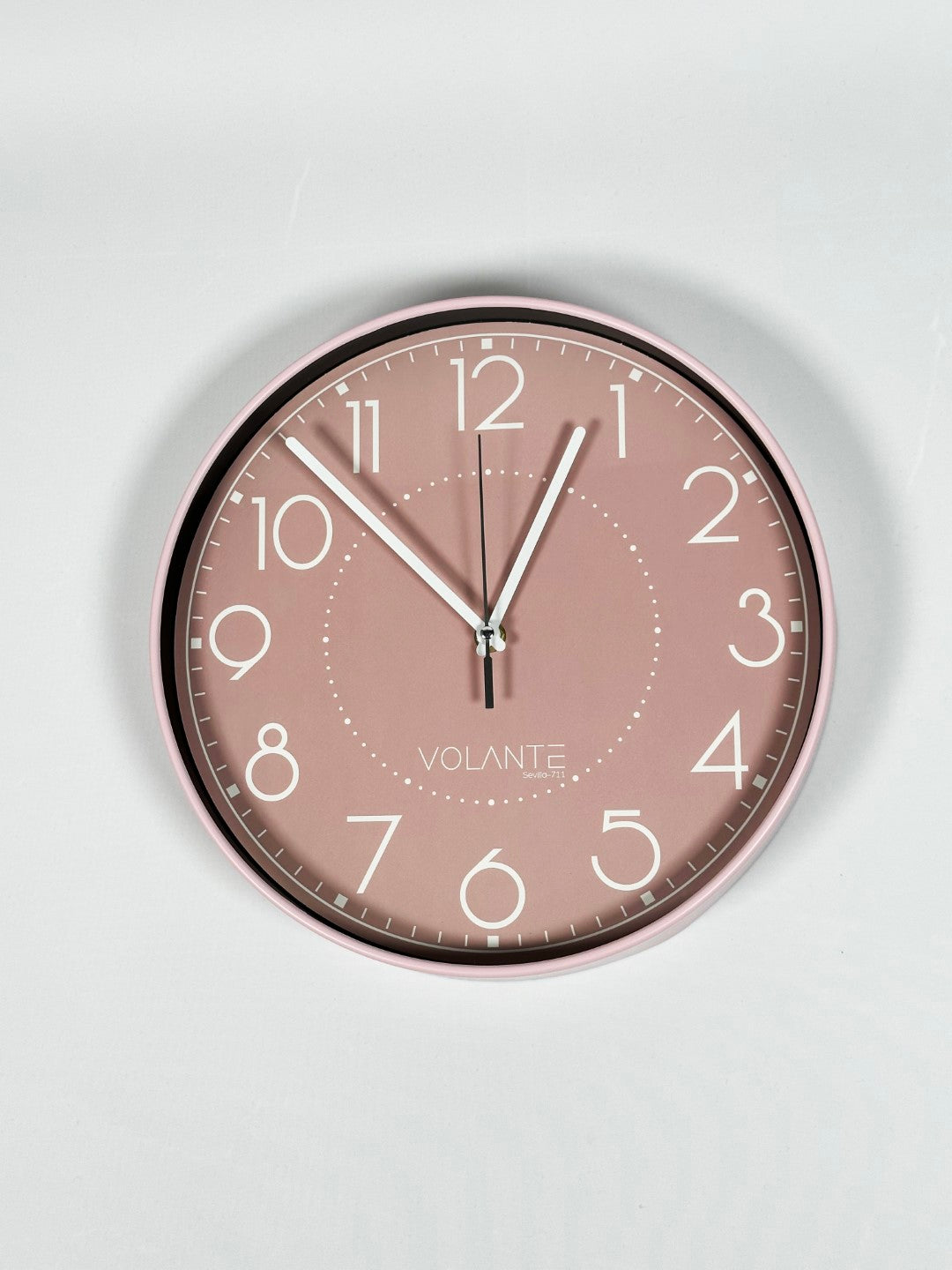 VOLANTE PINK Series Modern Wall Clocks 30 cm Ø Real Glass