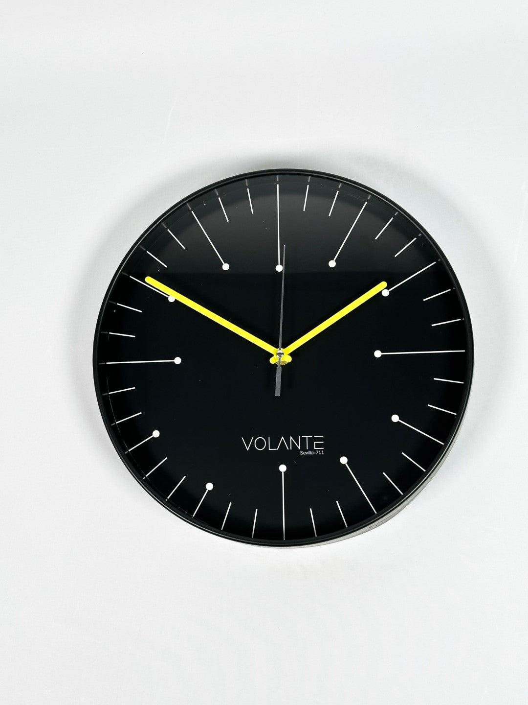 VOLANTE GLARE Series Modern Wall Clocks 30 cm Ø Real Glass