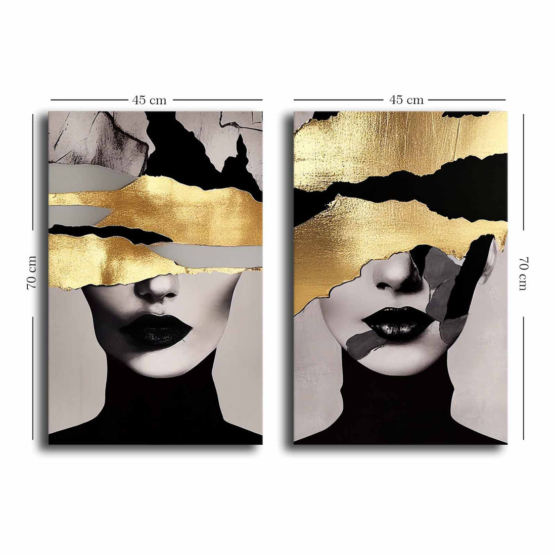 2 PIECE GOLDEN GIRLS CANVAS PAINTING