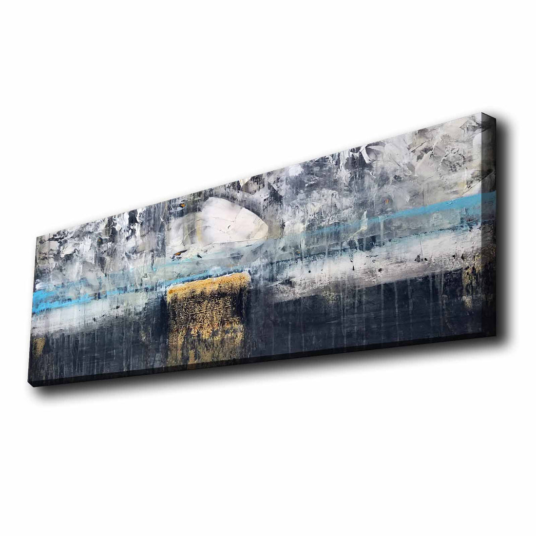 3090 ABSTRACT PAINTING OUTSIDE ILLUMINATED TABLE