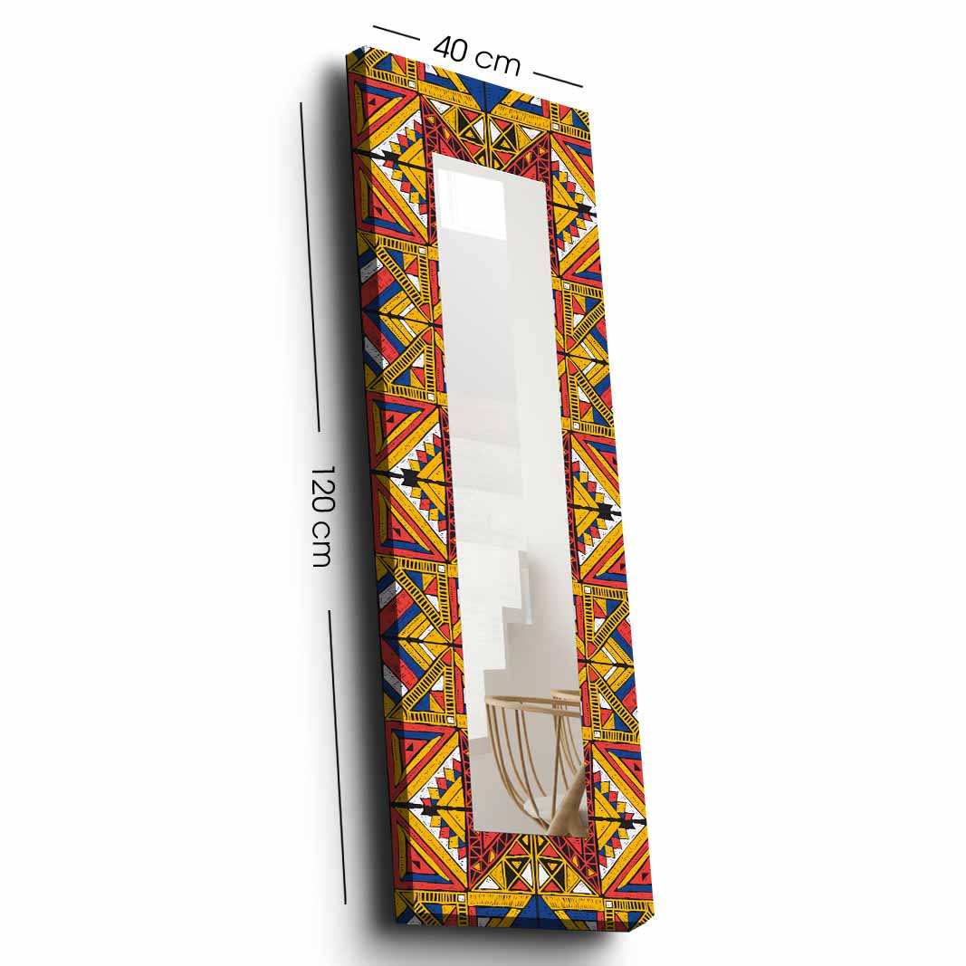 40x120 cm Ethnic Patterns Decorative Mirror
