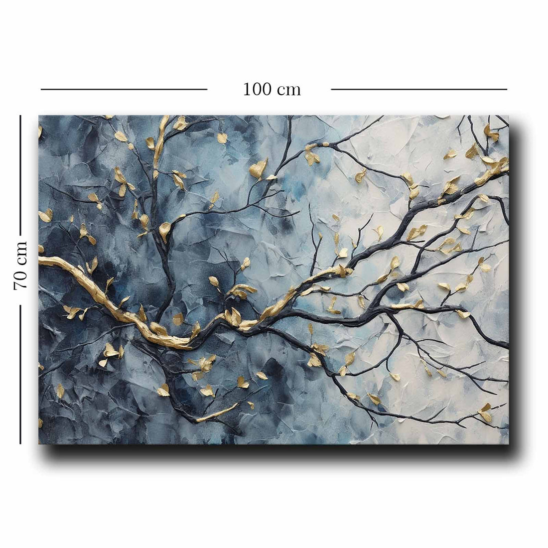 70100 NIGHTS GOLD DETAILED MODERN CANVAS PAINTING