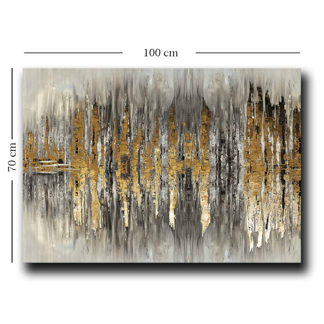 70100 ABSTRACT STRIPED MODERN CANVAS PAINTING