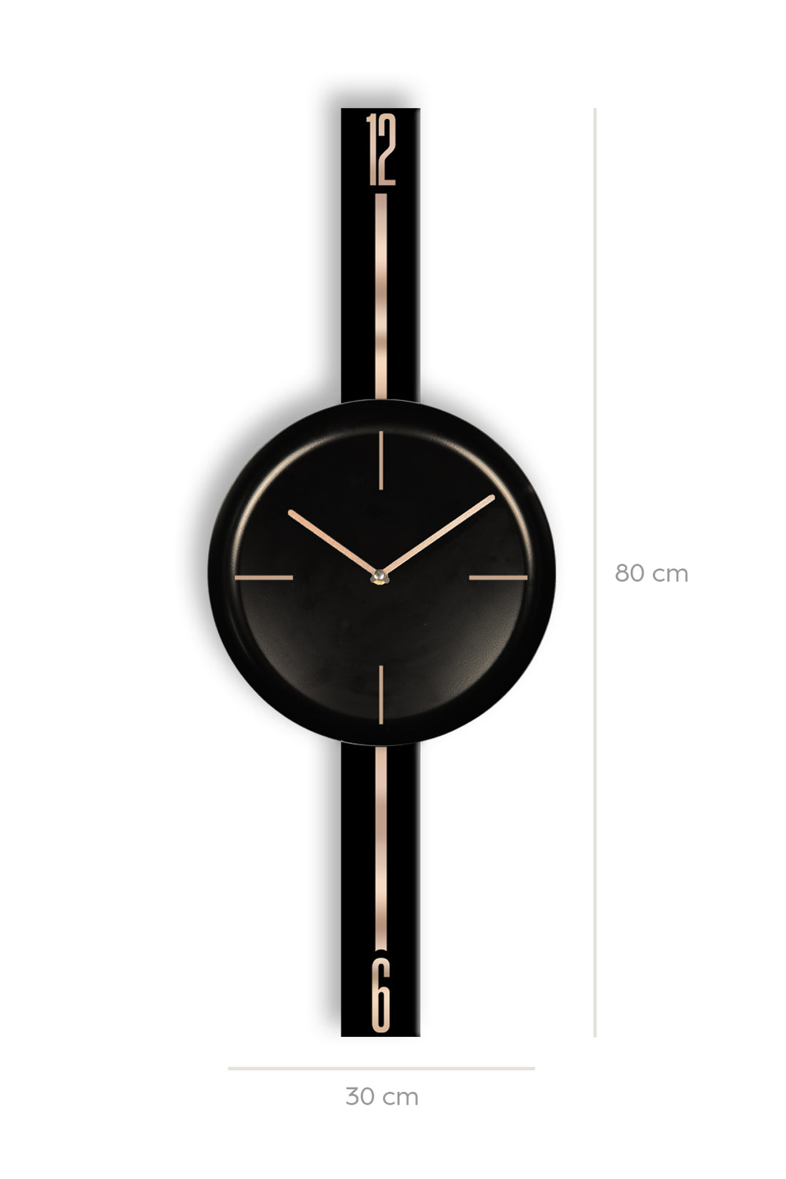 Metal Wall Clock, Simple and Soft Design, Scandinavian Simplicity, Modern and Stylish Silent Wall Clock 80X30 cm 